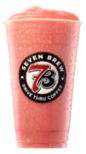 The 7 Brew menu peach lemonade